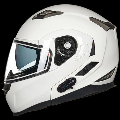 ILM Bluetooth Integrated Modular Flip up Full Face Motorcycle Helmet Model 953PRO
