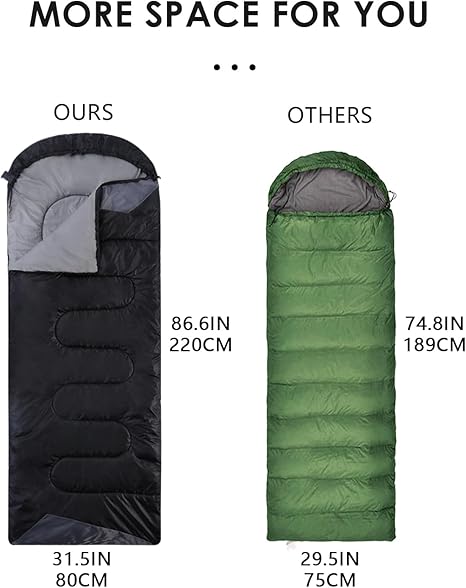 Lightweight Cold Weather Sleeping Bag