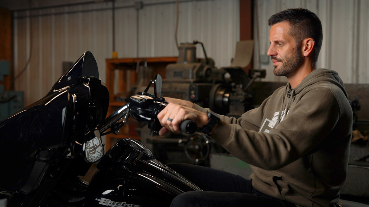 KST Reduced Reach handlebars for 1996-2023 batwing Touring