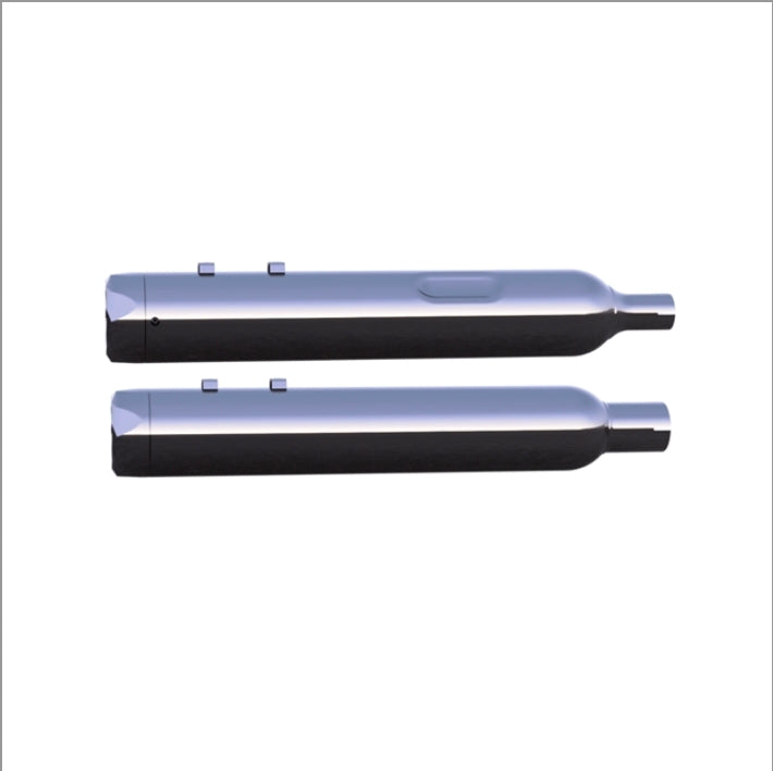 4.5" B.A.M. Stick Slip-on On Mufflers | Midnight Chrome | 2017 & Up | Harley-Davidson