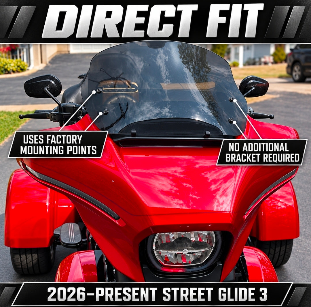 2026–Present Street Glide 3 Windshield | Freedom Shields