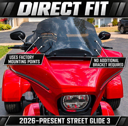 2026–Present Street Glide 3 Windshield | Freedom Shields