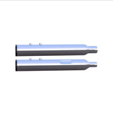 TAB Performance 4" Blunt Force Slip-Ons (Harley Touring & Trike) – pair of chrome slip-on mufflers