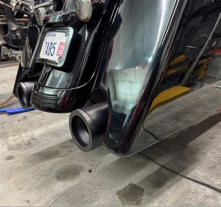 TAB Performance 4" Blunt Force Slip On Mufflers | 1995-Present | Harley-Davidson Touring Motorcycles