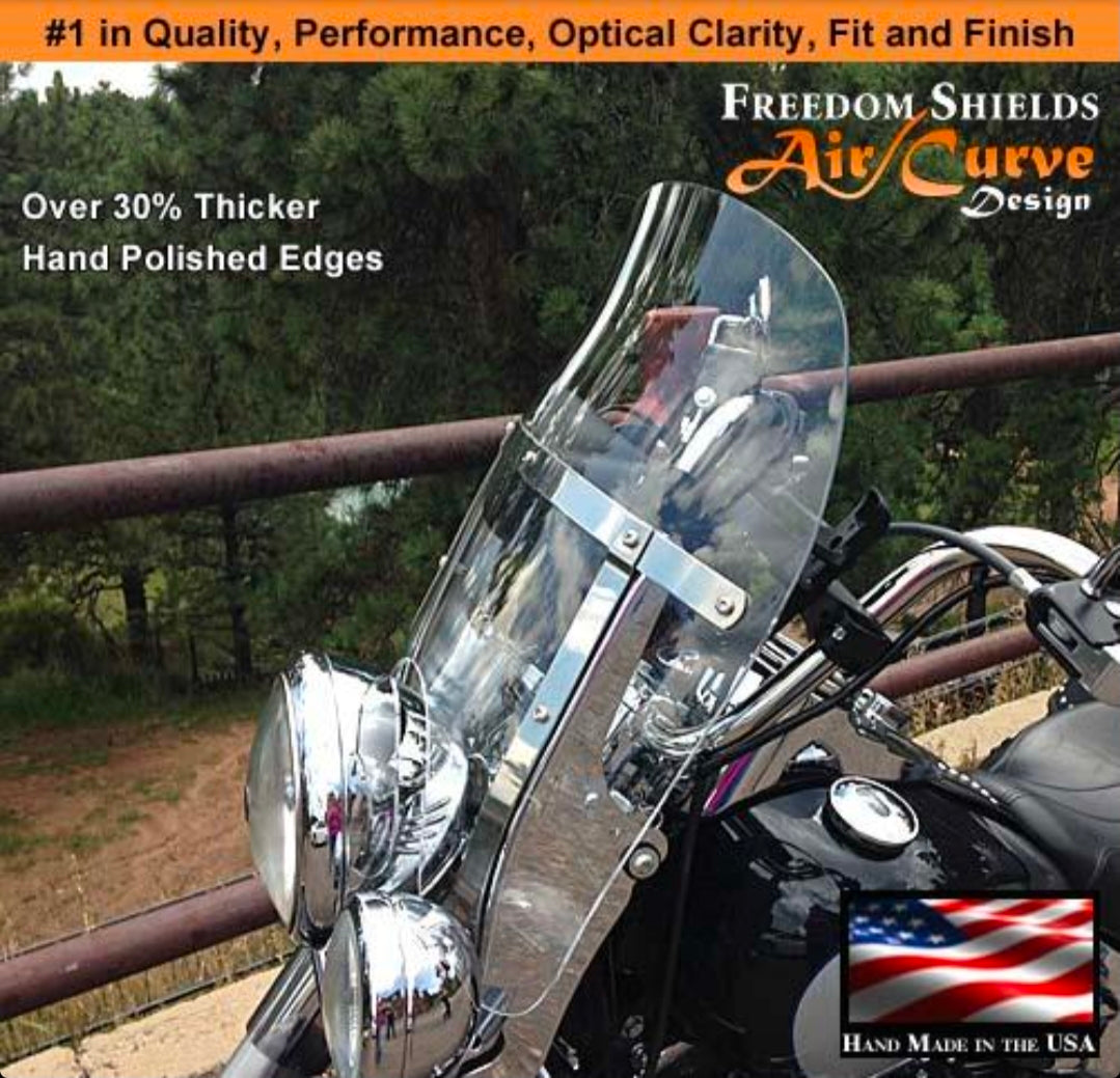 Freedom Shields Harley Davidson Heritage Windshield (2000–2017 Harley Heritage)