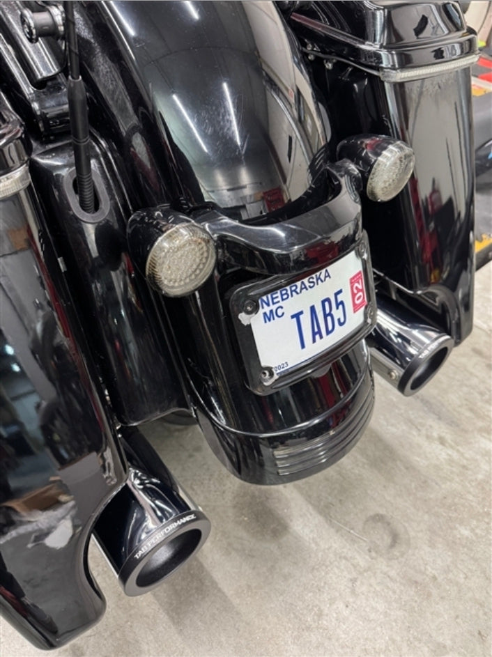 TAB Performance 4" Blunt Force Slip On Mufflers | 1995-Present | Harley-Davidson Touring Motorcycles