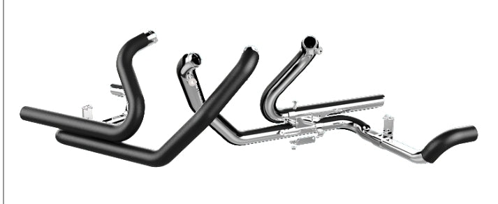 TAB Performance 2-into-2 Touring Headers (2009–2016 Harley Touring) – Catless Head Pipe Upgrade