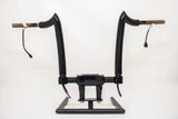 KST Spearhead Pre-Wired Handlebars (CVO 2023 & Road Glide 2024-2026) – black pre-wired handlebar, front view