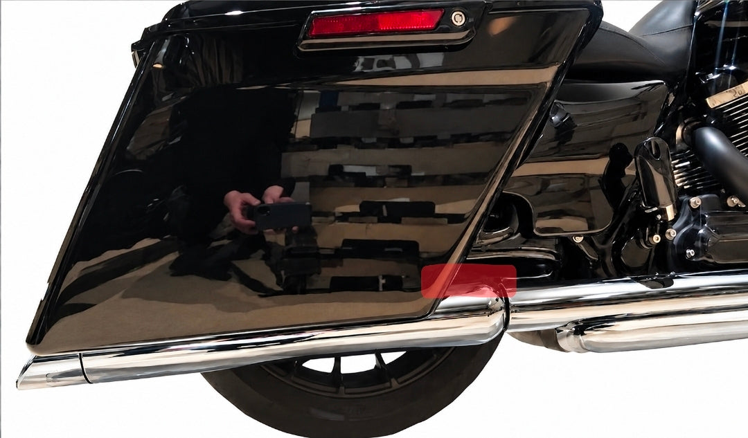 TAB Performance 50 Cal 5-Inch Slip-On Mufflers | Chrome | 1995-Up Harley Touring