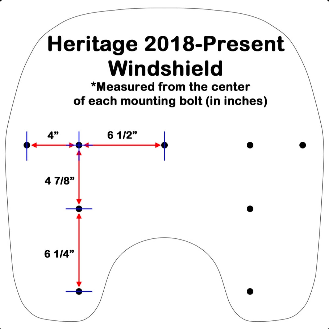 Freedom Shields Harley Davidson Heritage Windshield (2000–2017 Harley Heritage)