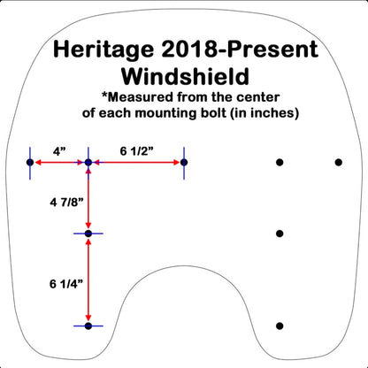 Freedom Shields Harley Davidson Heritage Windshield (2000–2017 Harley Heritage)