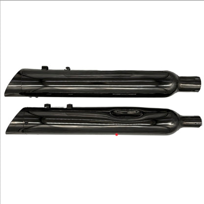 TAB Performance 4.5" Torched Chrome BAM Sticks Slip-On Mufflers | Harley-Davidson Road/Street Glide 17'-Up